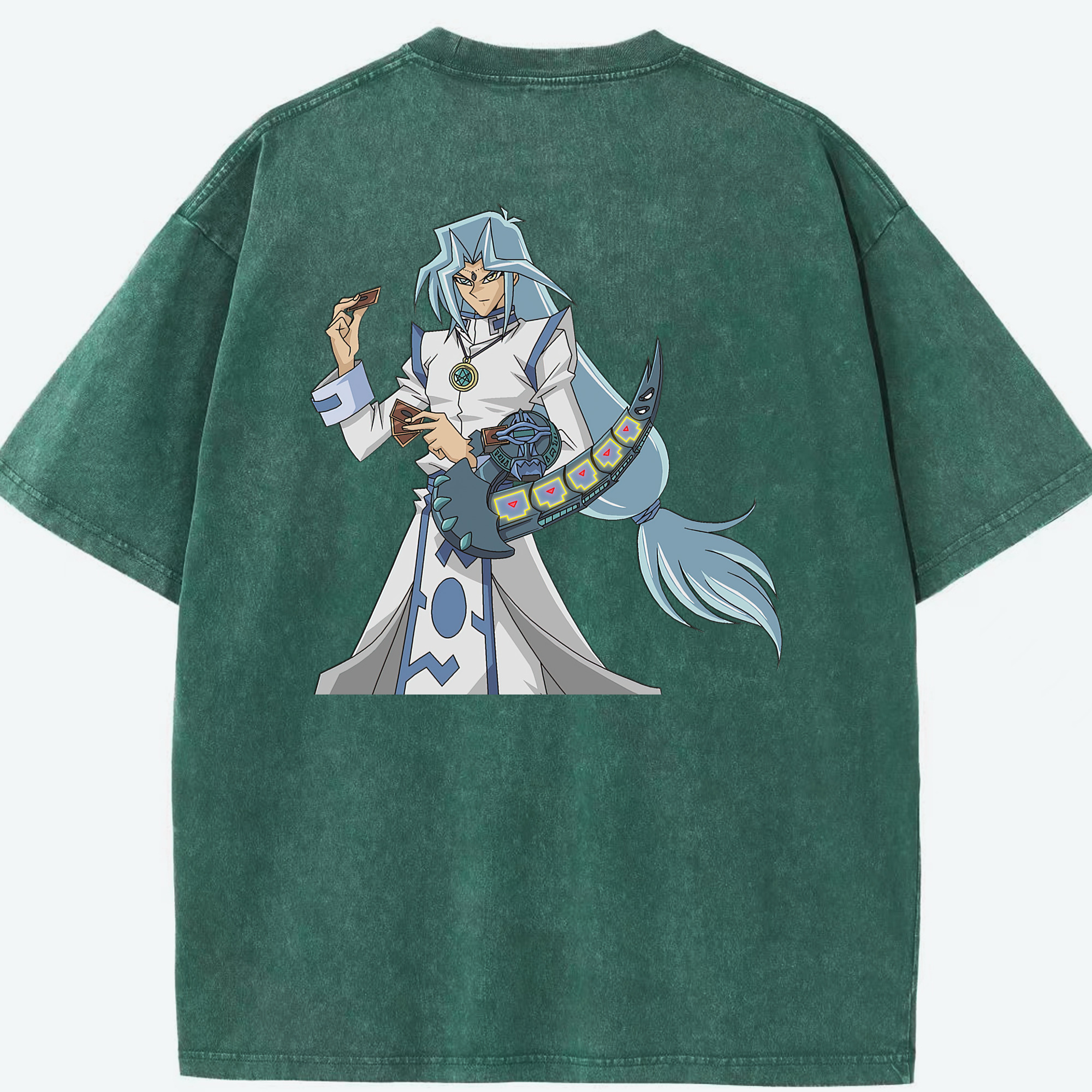 （画像用） 遊☆戯☆王 Yu-Gi-Oh! 綿100% ヴィンテージ風 半袖Tシャツ（背面プリント）